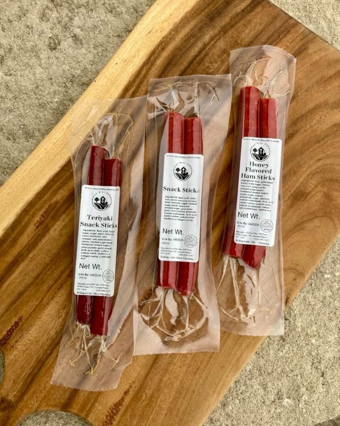 assorted snack sticks from may hill farm